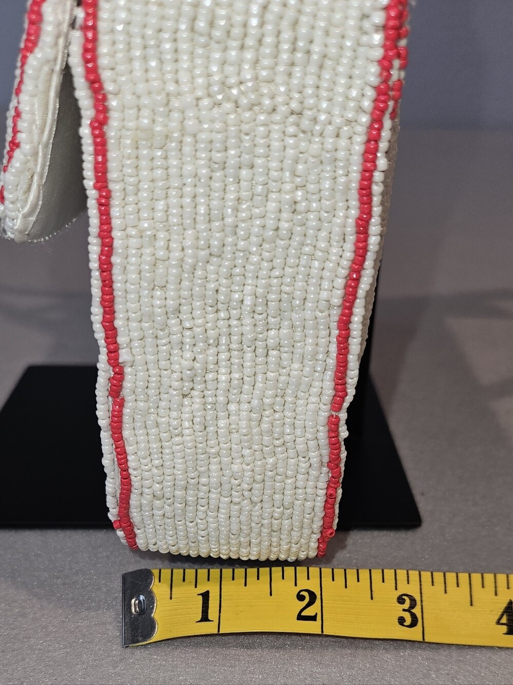 Viral Sol & Mer "Feelin' Lucky" White Beaded Shoulder Bag NWT Aces & Dice - Picture 14 of 14